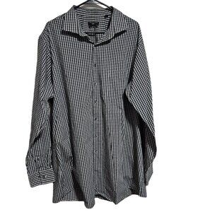 Shaquille ONeal Button Up Shirt Mens Size XL Tall Fit Cooling Stretch Plaid